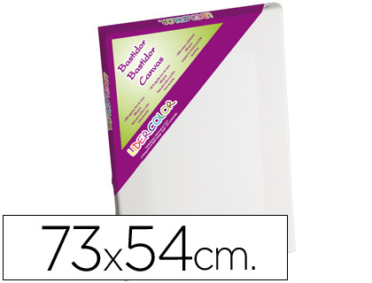Tela de Pintura Lidercolor 20P Algodão 100% Marco Pawlonia 1,8X3,8 cm Moldura Madeira 73X54 cm