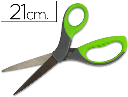 Tesoura de Escritorio Q-Connect Cabo de Borracha 8 21 cm Blister