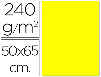 Cartolina 240 Gr 50X65 cm Amarelo Limão