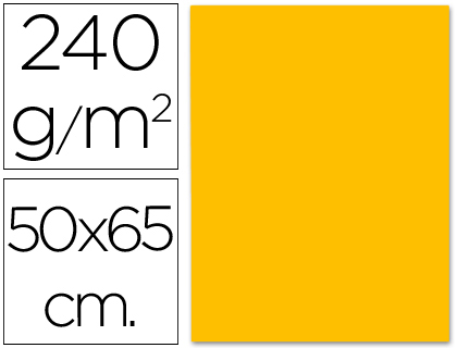 Cartolina 240 Gr 50X65 cm Laranja
