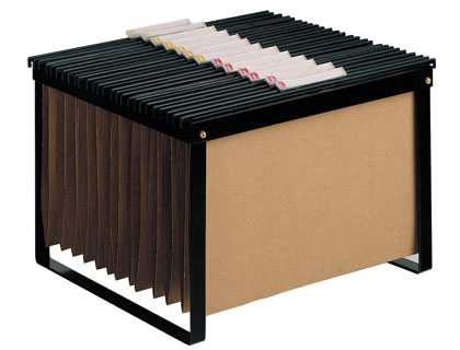 Carro Q-Connect p/ Capas de Arquivo Suspenso Preto p/ Folio e Din A4