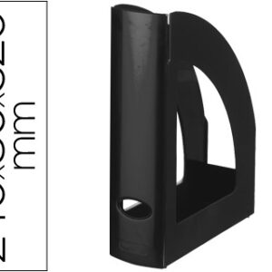 Porta Revistas Plastico Preto Opaco