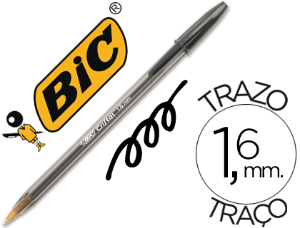 Caneta Bic Cristal X-Large Tinta Preto 1,6 mm