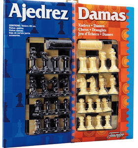 Jogo Xadrez e Damas - FOURNIER