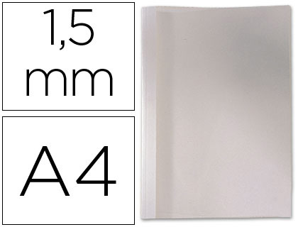 Capa de Encadernacao Gbc Termica em PVC e Cartolina Lombada de 1,5mm