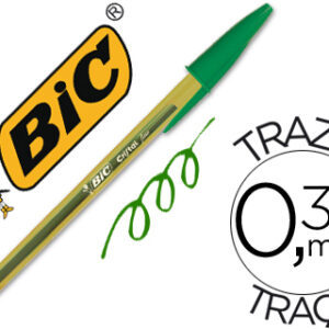 Caneta Bic Cristal Ponta Fina Verde