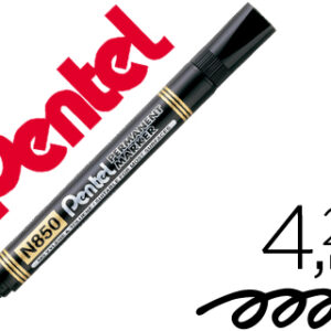 Marcador Pentel N850 Permanente Ponta Redeonda Preto