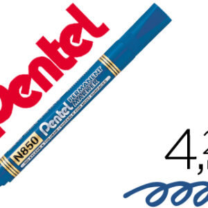 Marcador Pentel N850 Permanente Ponta Redeonda Azul