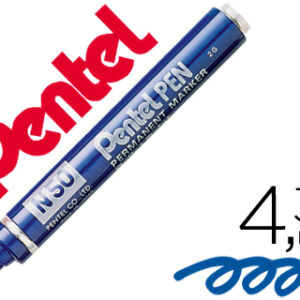 Marcador Pentel N50 Permanente Azul