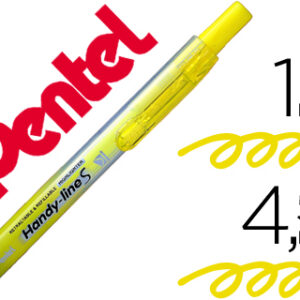 Marcador Fluorescente Pentel Sxs15 Retratil Amarelo