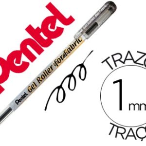 Caneta Roller Pentel Bn15 p/ Tecido Preto