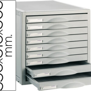 Bloco Classificador de Secretaria 8409C 356X316X303 mm 9 Gavetas Cor Cinza - Archivo 2000
