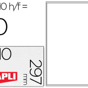 Etiquetas Adesivas Apli de Poliester p/Impressora 210X297mm (10 Folhas)