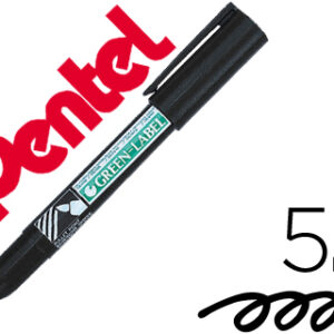Marcador Pentel Nn50 Permanente Ponta Redonda Preto