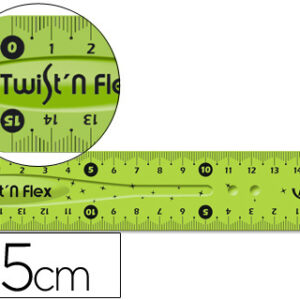 Regua Maped Plastico Flexivel de 15 cm Cores Sortidas