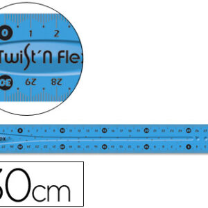 Regua Maped Plastico Flexivel de 30 cm Cores Sortidas