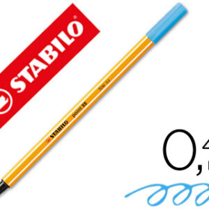 Marcador Stabilo Ponta de Fibra Point 88 Azul Celeste 0,4 mm