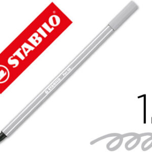 Marcador Stabilo Aguarelavel Pen 68 Cinza Azulado Palido 1 mm