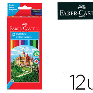 Lápis de Cores Faber-Castell C/ 12 Cores Hexagonal Madeira Reflorestada