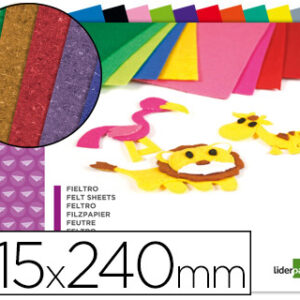 Bloco Trabalhos Manuais Feltro 210X297mm 10F 180g Cores Sortidas