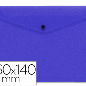 Bolsa Porta Documentos Polipropileno Tamanho 26X14 cm Azul