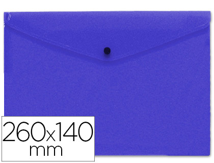 Bolsa Porta Documentos Polipropileno Tamanho 26X14 cm Azul