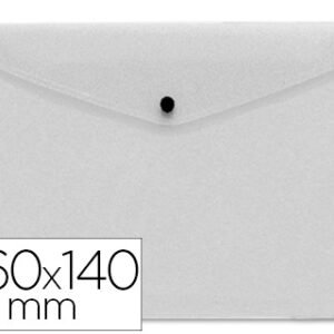 Bolsa Porta Documentos Polipropileno Tamanho 26X14 cm Transparente