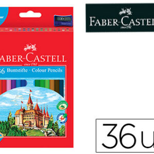Lapis De Cores Faber-Castell C/36 Cores Hexagonal Madeira - FABER CASTELL