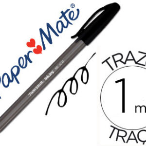 Caneta Paper Mate Inkjoy 100 Ponta Media Trazo 1mm - Preto