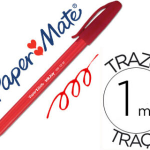 Caneta Paper Mate Inkjoy 100 Ponta Media Trazo 1mm Vermelho