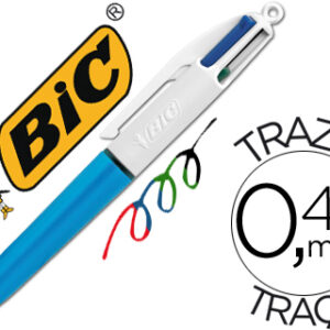 Caneta Bic Quatro Cores Mini Ponta Media 1mm
