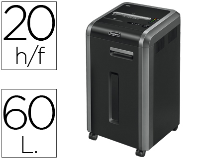 Destruidora de Documentos Fellowes 225Ci Capac. 20F Destroi Agrafos Clips Cd e Cartoes