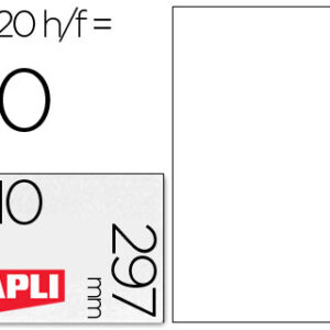 Etiquetas Adesivas Apli Translucidas 1225 210X297mm p/Impressão (20 Etiquetas)