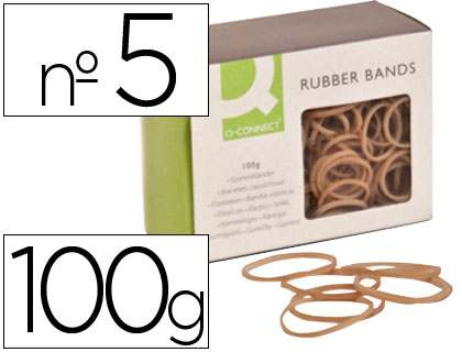 Elasticos Q-Connect 100 Gr Numero 5