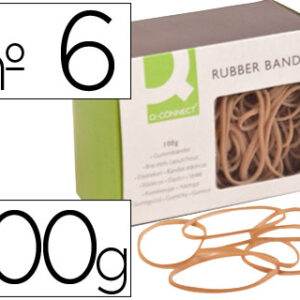 Elasticos Q-Connect 100 Gr Numero 6