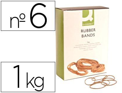 Elasticos Q-Connect 1000 Gr Numero 6