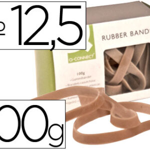 Bandas Elasticas Q-Connect C/100 Gr 100X9 mm Numero 12,5
