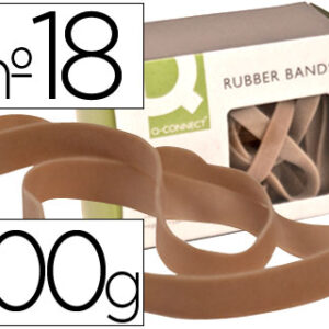 Bandas Elasticas Q-Connect C/100 Gr 100X9 mm Numero 18