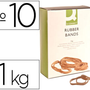Bandas Elasticas Q-Connect C/1000 Gr 100X9 mm Numero 10
