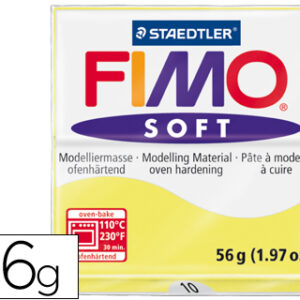 Pasta p/ Modelar Staedtler Fimo Soft 56 Gr Cor Amarelo Limão
