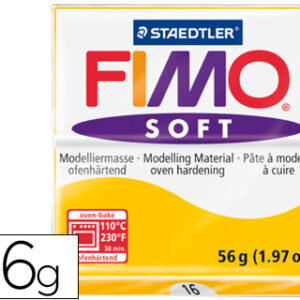 Pasta p/ Modelar Staedtler Fimo Soft 56 Gr Cor Amarelo
