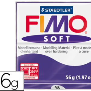 Pasta p/ Modelar Staedtler Fimo Soft 56 Gr Cor Violeta Escuro