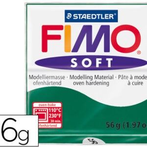 Pasta p/ Modelar Staedtler Fimo Soft 56 Gr Cor Verde Esmeralda