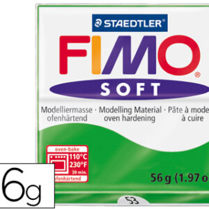 Pasta p/ Modelar Staedtler Fimo Soft 56 Gr Cor Verde Tropical