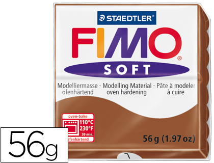 Pasta p/ Modelar Staedtler Fimo Soft 56 Gr Cor Caramelo