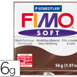 Pasta p/ Modelar Staedtler Fimo Soft 56 Gr Cor Chocolate