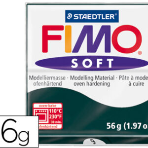 Pasta p/ Modelar Staedtler Fimo Soft 56 Gr Cor Preto