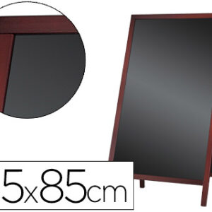 Quadro Preto Cavalete Dupla Face de Madeira c/ Superficie p/ Marcadores 55X85 cm
