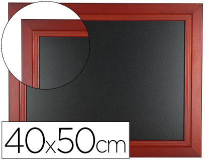 Quadro Preto Mural de Madeira c/ Superficie p/ Marcadores Tipo Giz 40X50cm