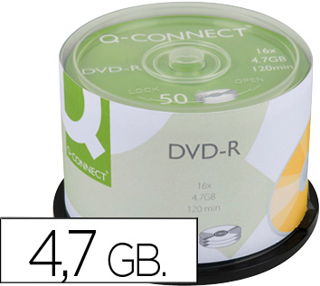Pack 50x DVD-R 4.7GB 16x - Q-CONNECT